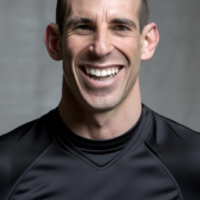 happy personal trainer in fitness lifestyle very realistic photographic quality in sports setting